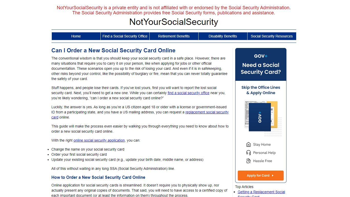 Can I Order a New Social Security Card Online? | NYSS